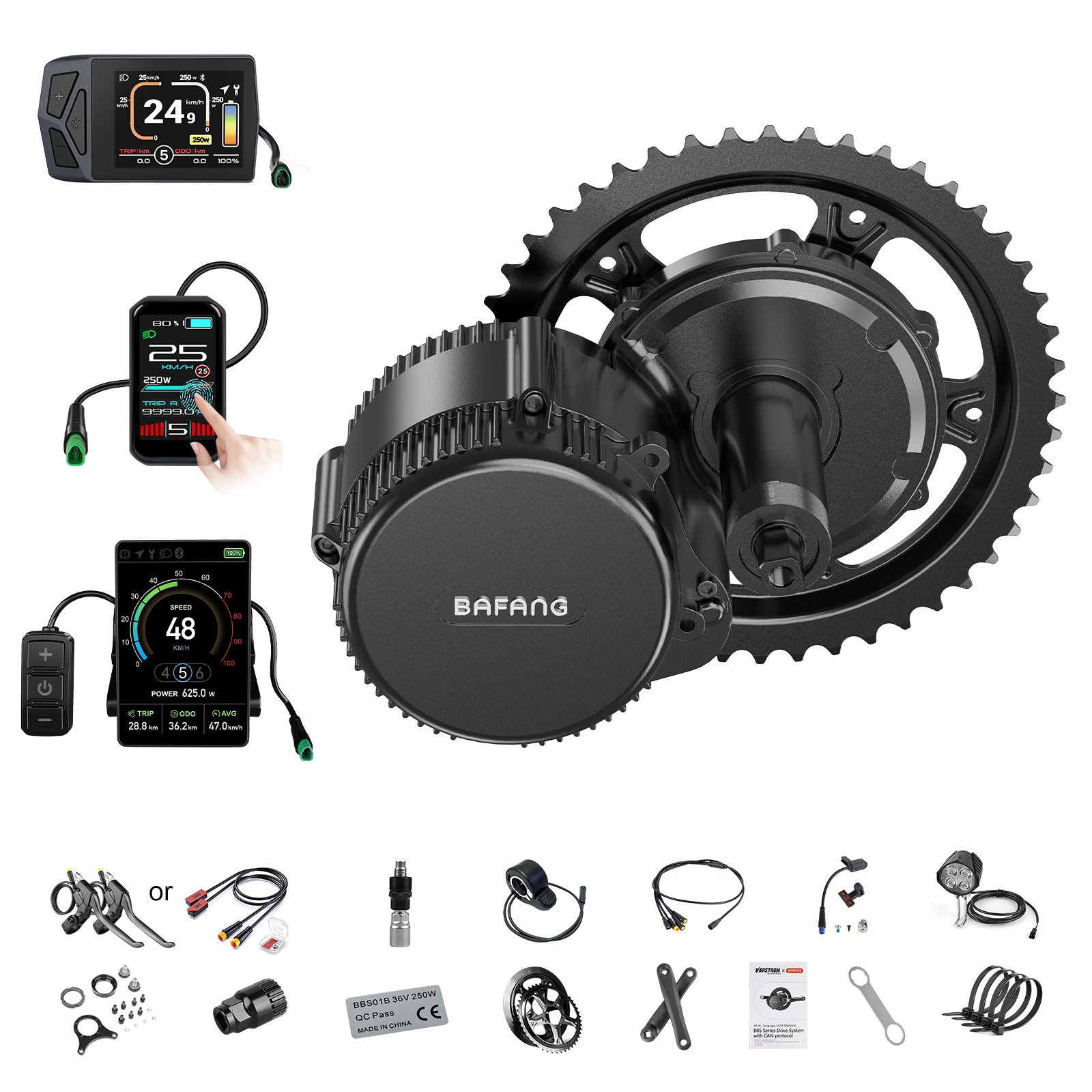 Mid Drive Motor Kit 52V 1000W - [Доставка по США] Мотор Bafang 750W