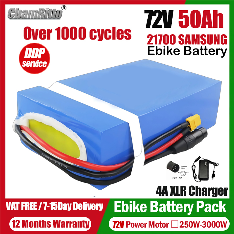 Electric Bicycle Battery 72V 30Ah - Аккумулятор для электровелосипеда 72В 20Ач 30Ач