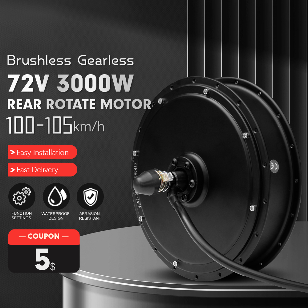 Ebike Conversion Kit 72V 3000W - Электродвигатель для велосипеда 72В 3000Вт, скорость