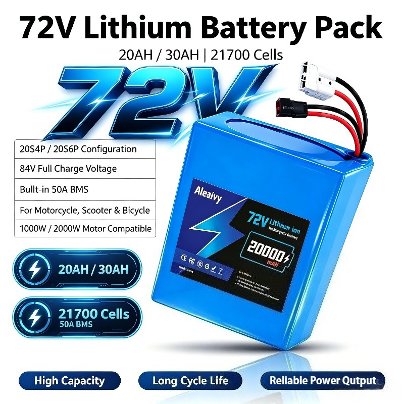 Electric Bicycle Battery 72V 30Ah - Аккумуляторная батарея 72В 20S4P 20Ач 20S6P