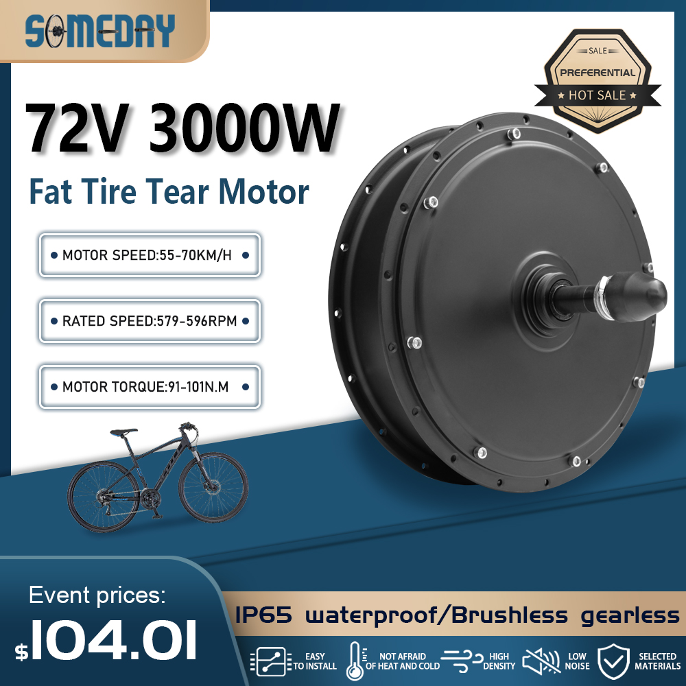 Ebike Conversion Kit 72V 3000W - Мотор для электровелосипеда с широкими шинами