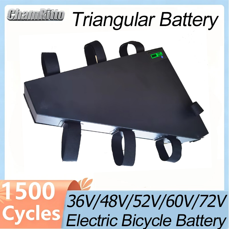 Electric Bicycle Battery 72V 30Ah - Электровелосипед 60В/72В 3000Вт, треугольная батарея 36В/48В/52В