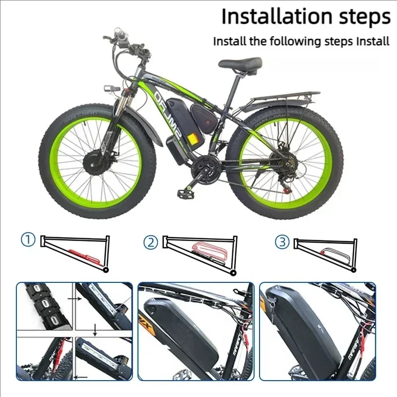 🔋 36-48-52 В для электрическог – обзор и цена Ebike Battery 48V 20Ah Hailong