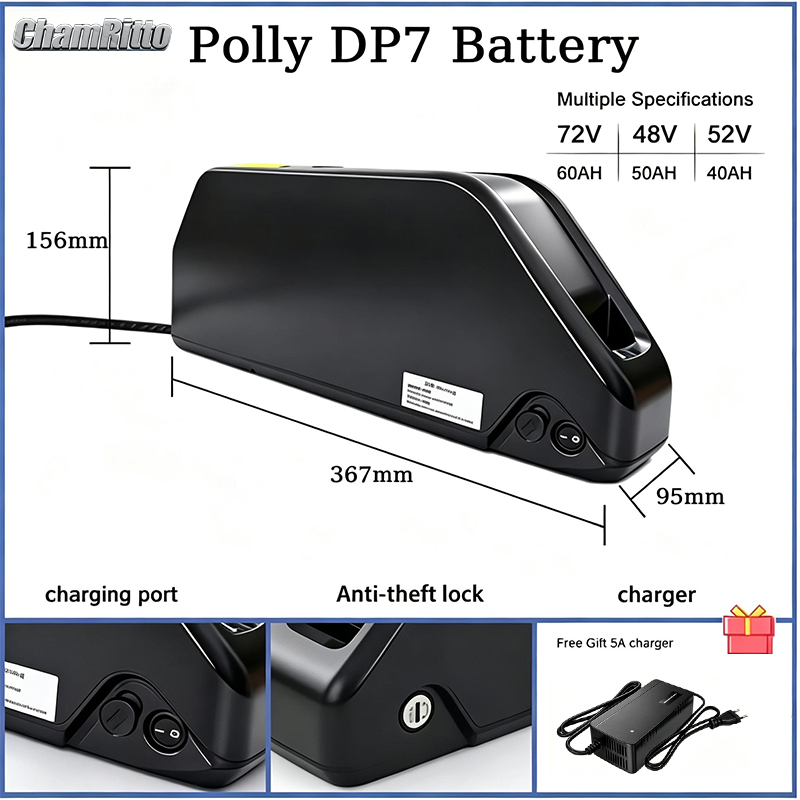 Электровелосипед 36В 48В 52В 2 – обзор и цена Electric Bicycle Battery 72V 30Ah