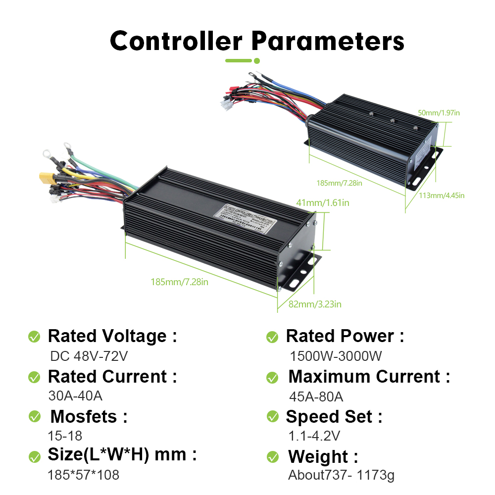 3-режимный контроллер синусоид – обзор и цена Sine Wave Controller 48V 72V 80A