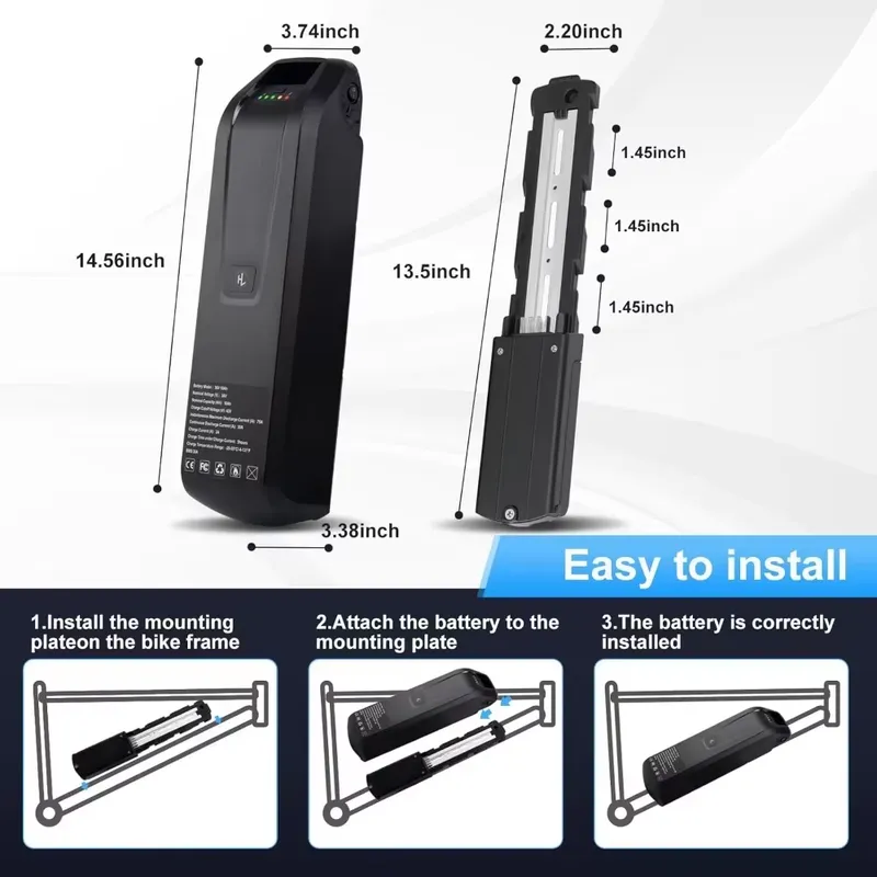 Аккумулятор Hailong для электр – обзор и цена Ebike Battery 48V 20Ah Hailong