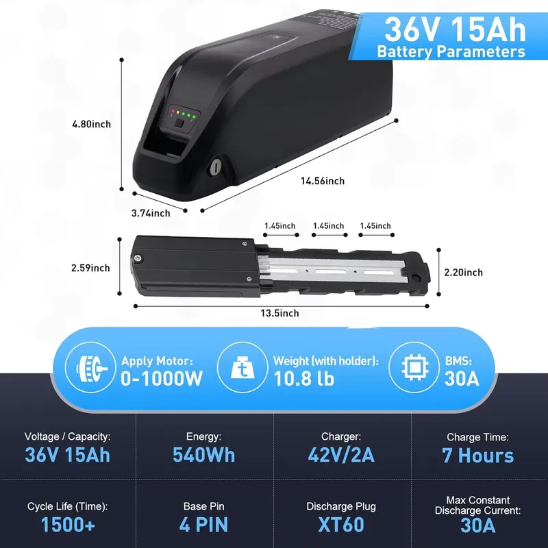 Аккумулятор Hailong для электр – обзор и цена Ebike Battery 48V 20Ah Hailong
