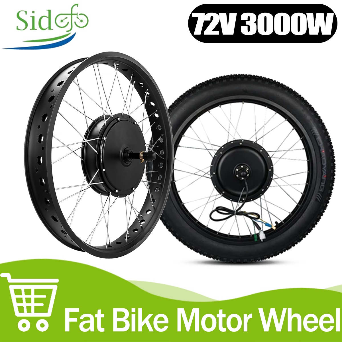 72 В 3000 Вт Бесщеточный безре – обзор и цена 72V 5000W Hub Motor Kit