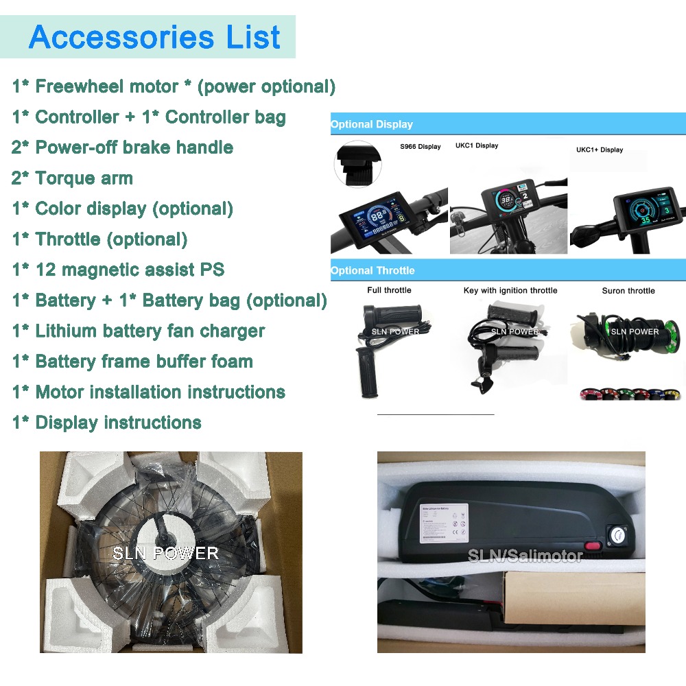 Комплект для переоборудования  – обзор и цена Ebike Conversion Kit 72V 3000W