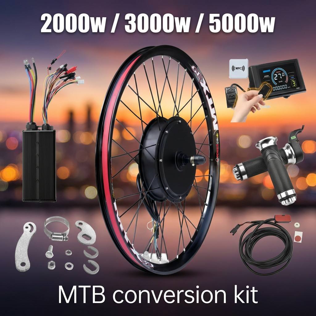 Комплект для электровелосипеда – обзор и цена 72V 5000W Hub Motor Kit