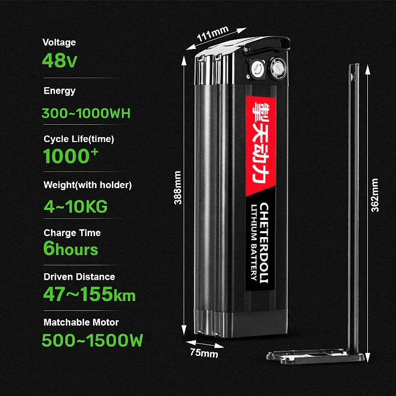 Литиевая аккумуляторная батаре – обзор и цена Ebike Battery 48V 20Ah Hailong
