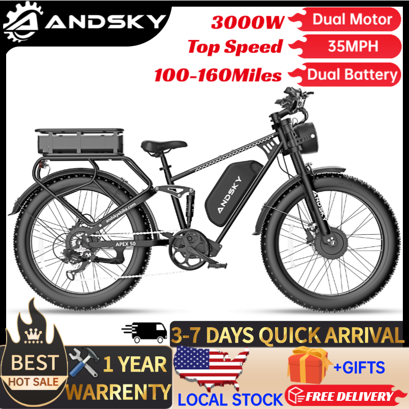 Электровелосипед ANDSKY Apex50 – обзор и цена Mid Drive Motor Kit 52V 1000W